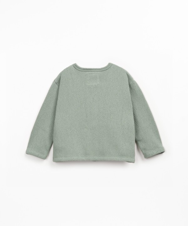 Cardigan in maglia con filato Re(Play)