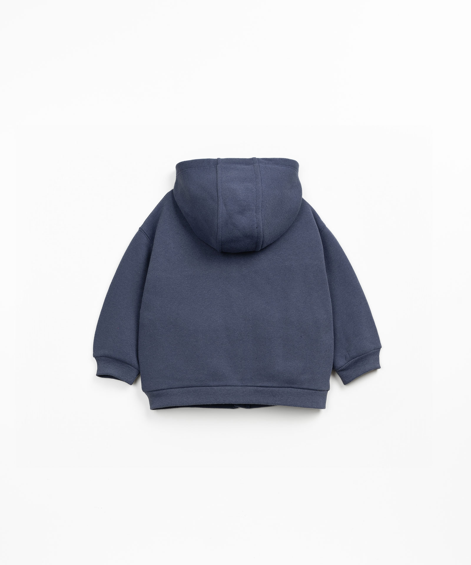 Giacca felpata con cappuccio e zip