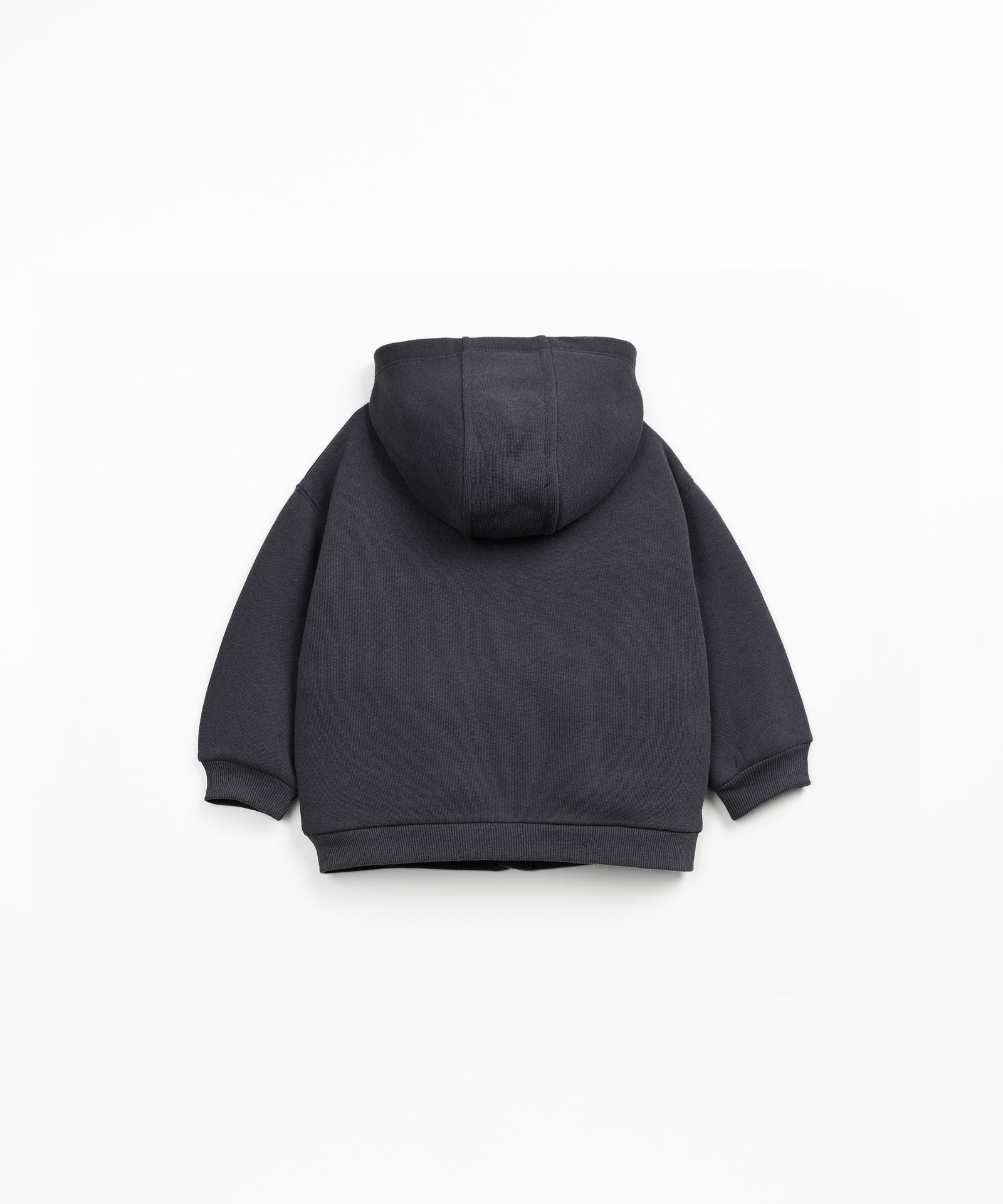 Fleece jacket with hood and zipper