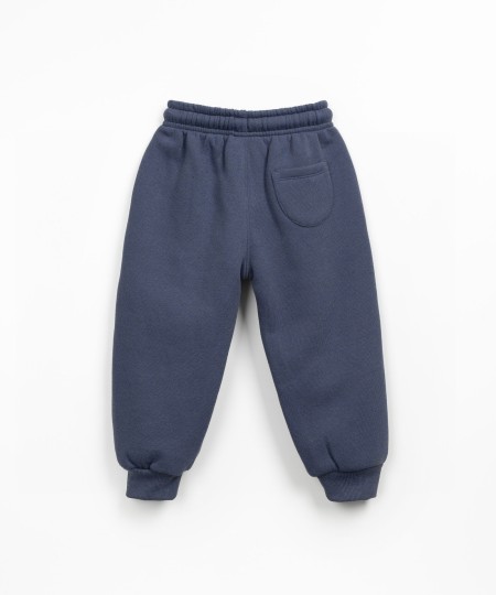 Pantaloni in felpa con cotone, cotone riciclato e poliestere riciclato