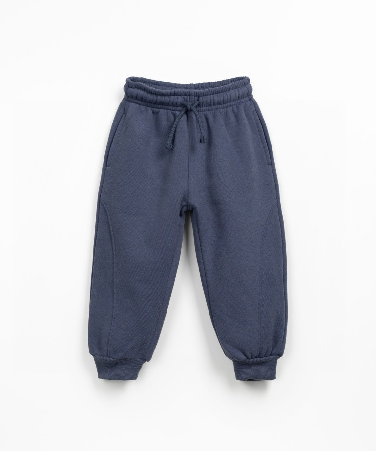 Pantaln de felpa con algodn, algodn reciclado y polister reciclado