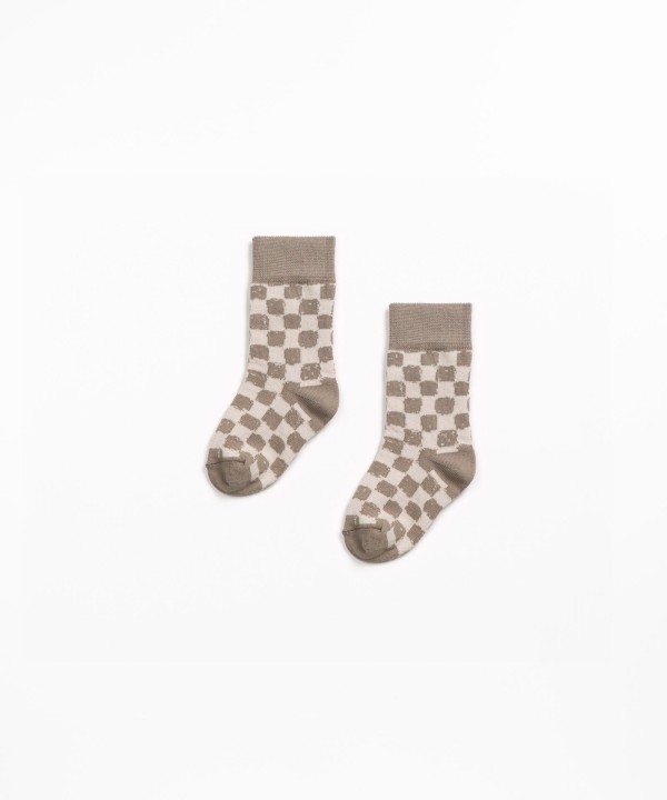 Tile print socks