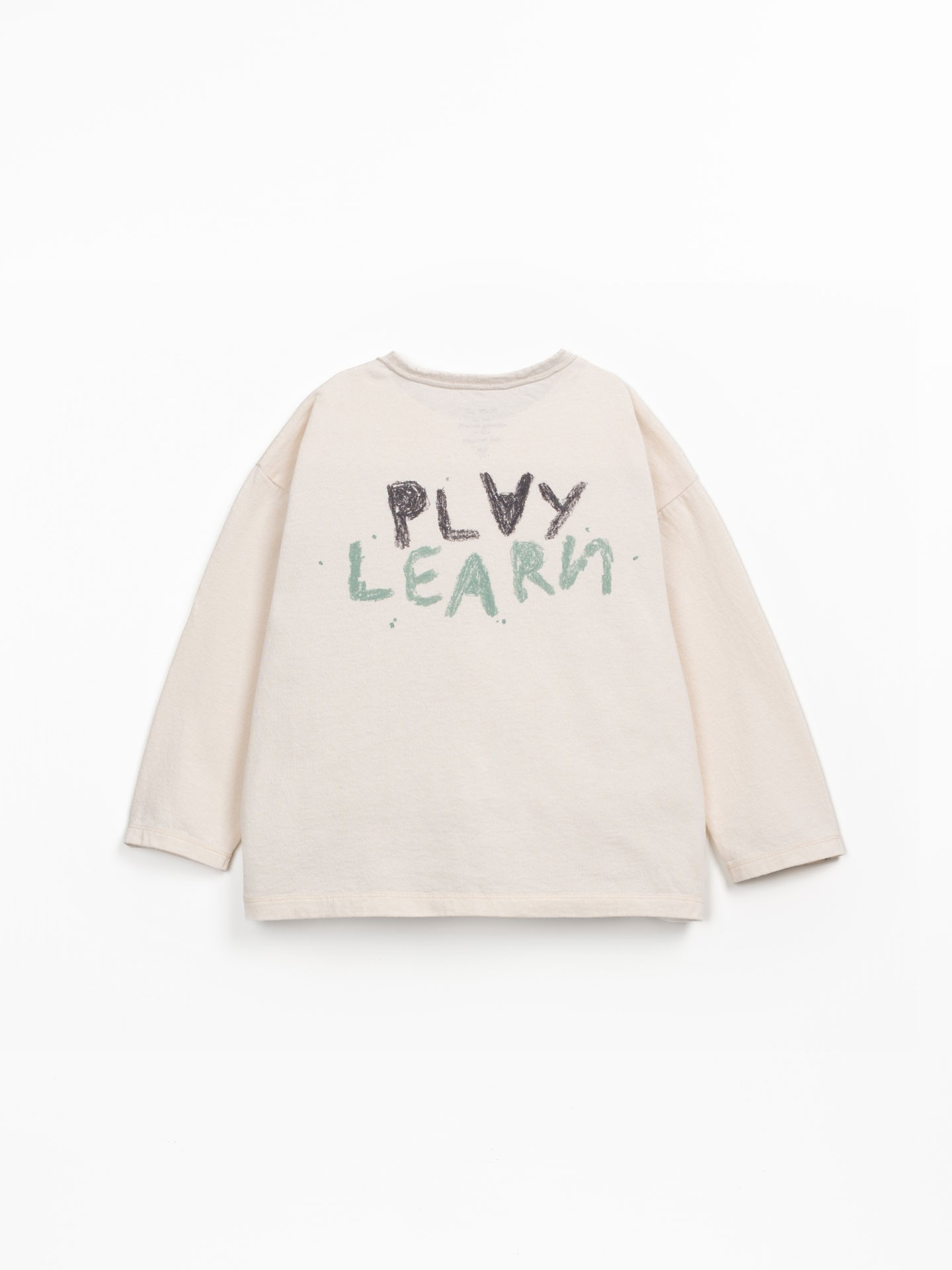 T-shirt in cotone biologico e cotone riciclato con stampa sul petto