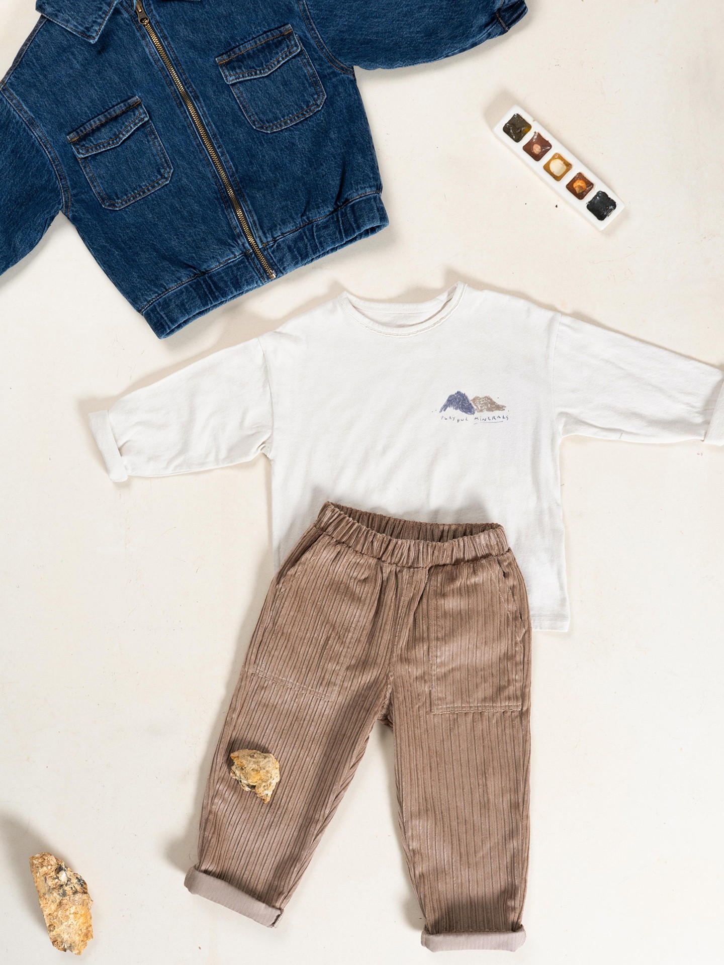 T-shirt in cotone biologico e cotone riciclato con stampa sul petto