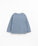 Knit sweater made of natural fibers