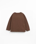 Knit sweater in natural fibers