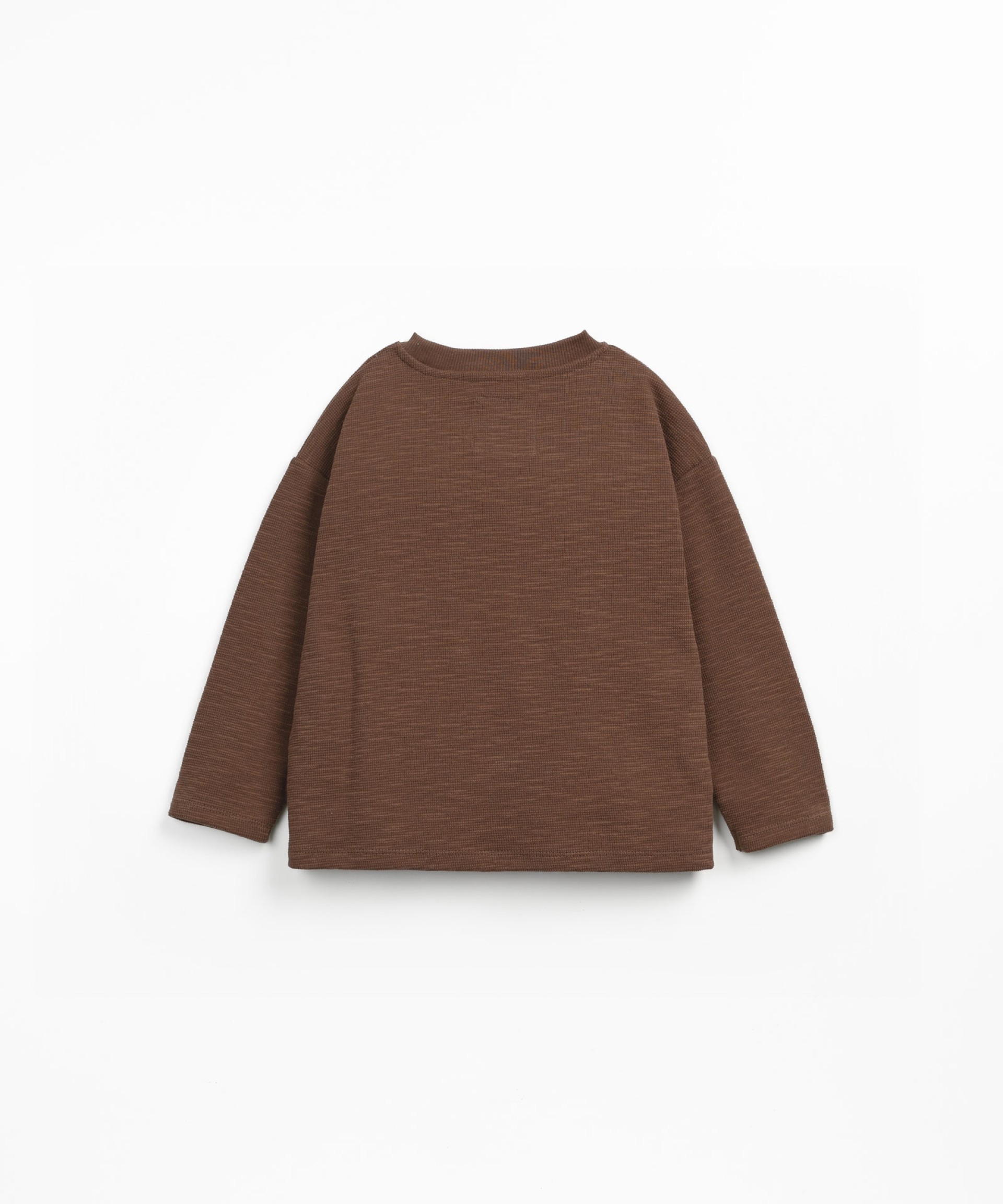 Knit sweater in natural fibers