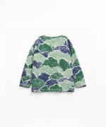 T-shirt with mountain print