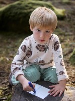 Jersey t-shirt with beetroot print