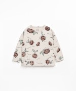 Jersey t-shirt with fiber blend