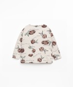 Jersey t-shirt with fiber blend