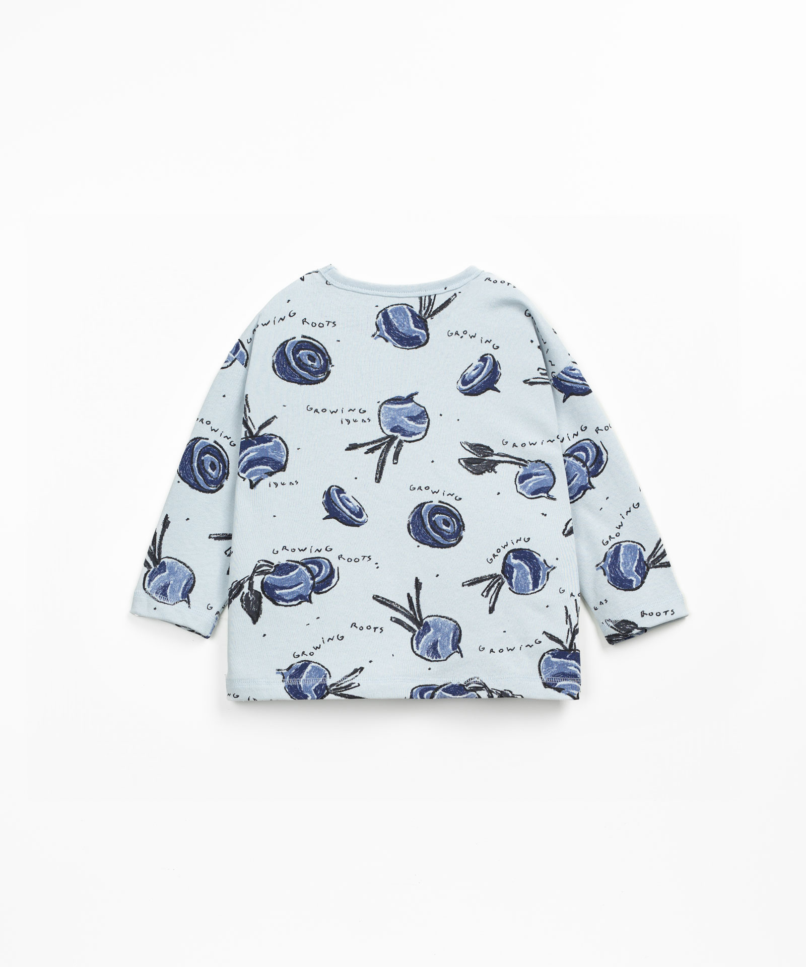 T-shirt in maglina con stampa di barbabietole