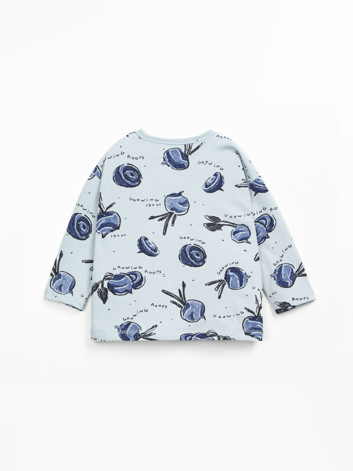 T-shirt de malha com estampado de beterradas