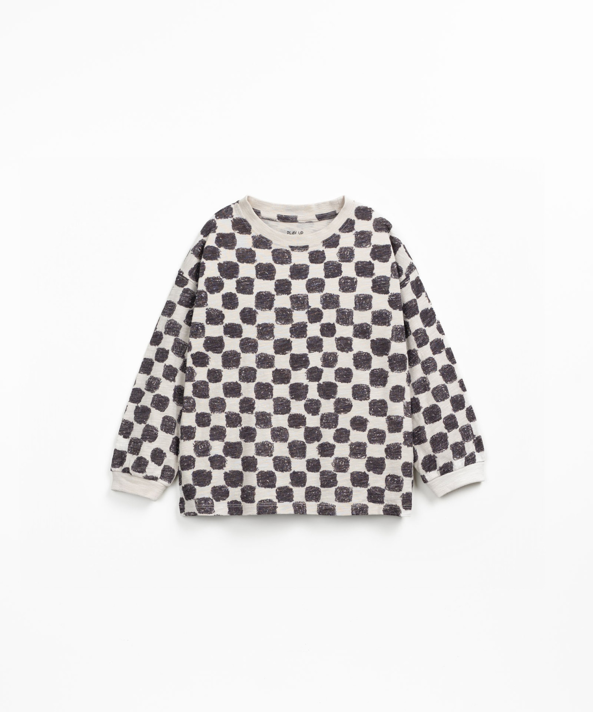 T-shirt in organic cotton with tile print