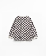 T-shirt in organic cotton with tile print