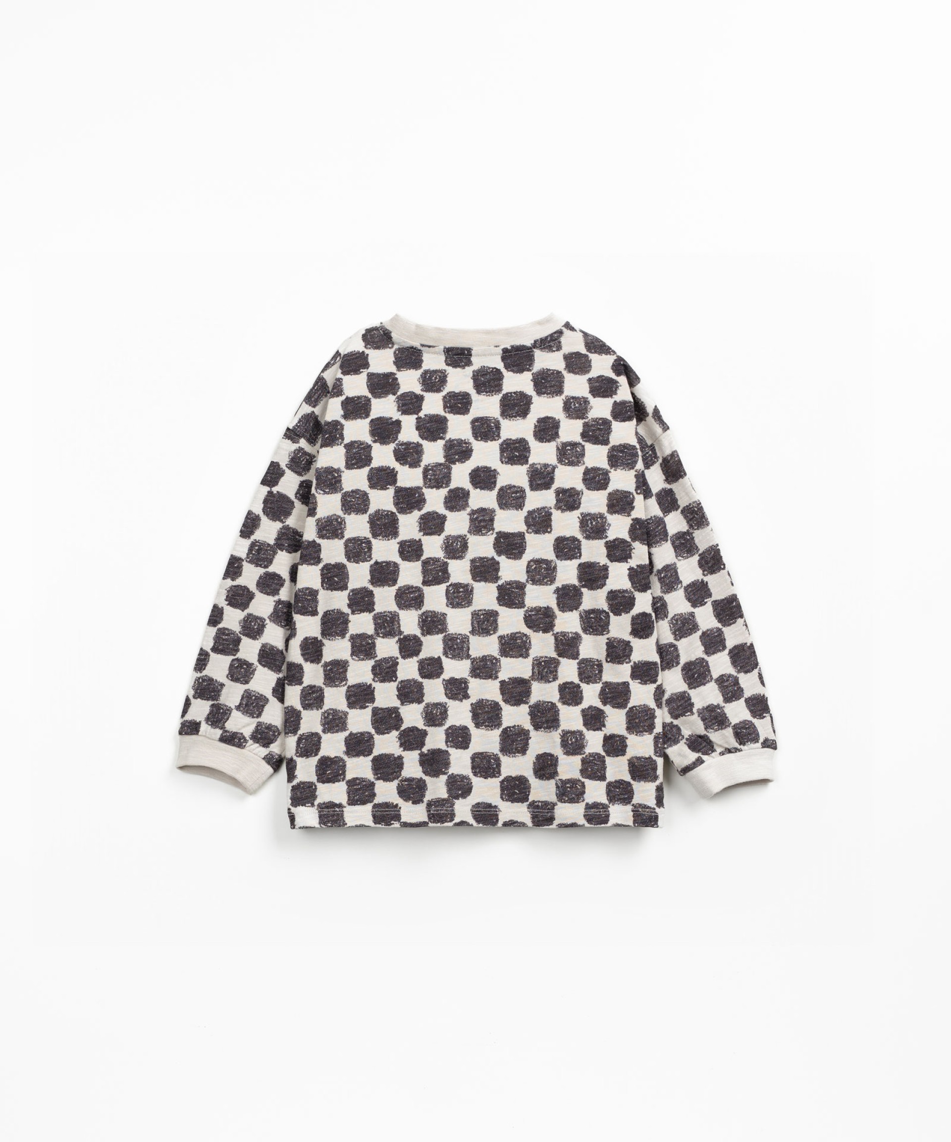 T-shirt in organic cotton with tile print