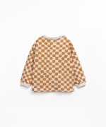 Organic cotton t-shirt with tile print