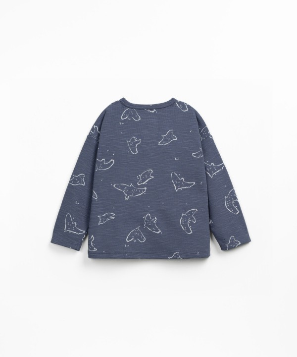 Pull en coton biologique avec imprim?