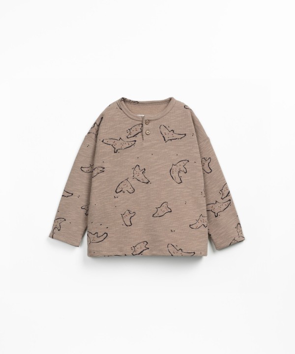 Pull en coton biologique avec imprim?