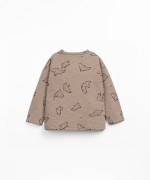 T-shirt with bird print