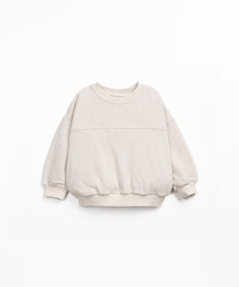 Sweater in regenerative and recycled cotton