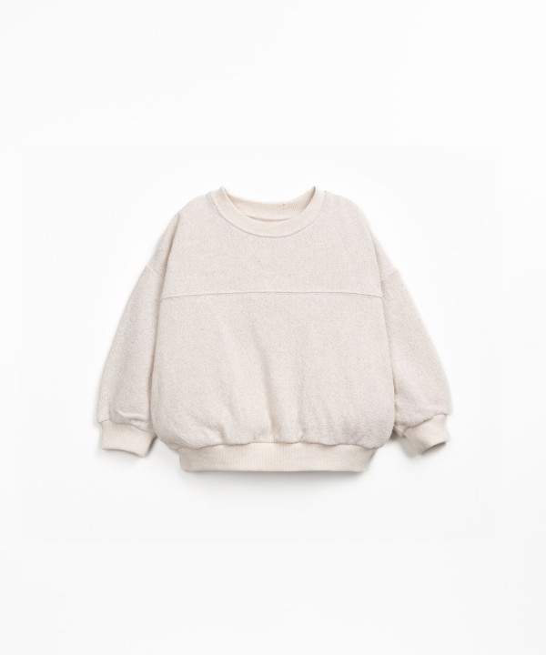 Maglione in cotone rigenerativo e cotone riciclato