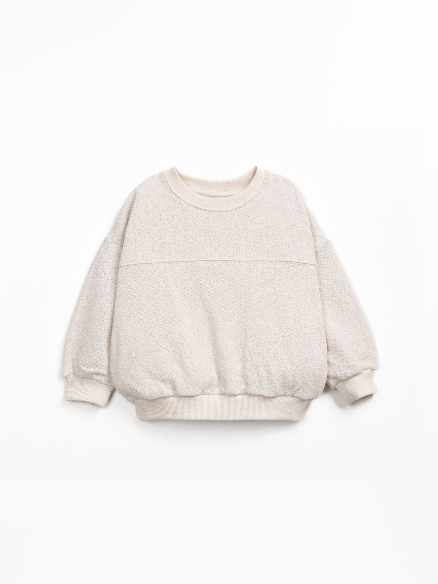 Maglione in cotone rigenerativo e cotone riciclato