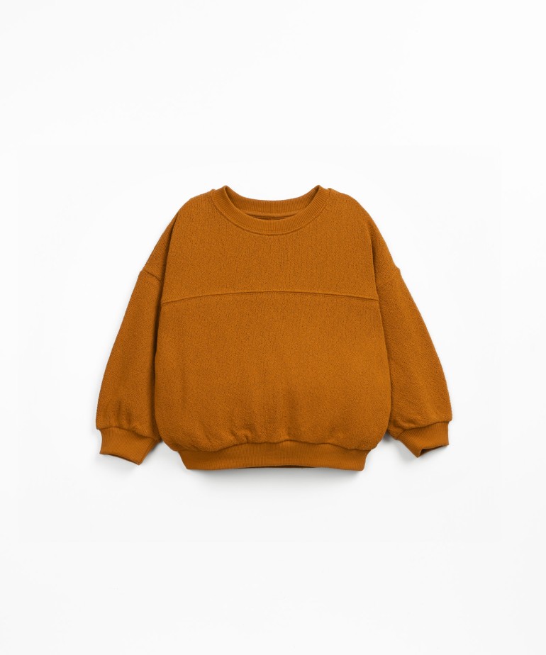 Jersey sweatshirt in regenerative and recycled cotton