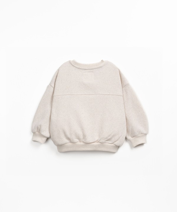 Maglione in cotone rigenerativo e cotone riciclato