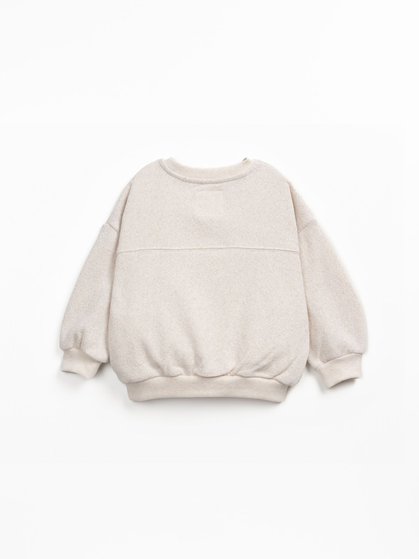 Maglione in cotone rigenerativo e cotone riciclato