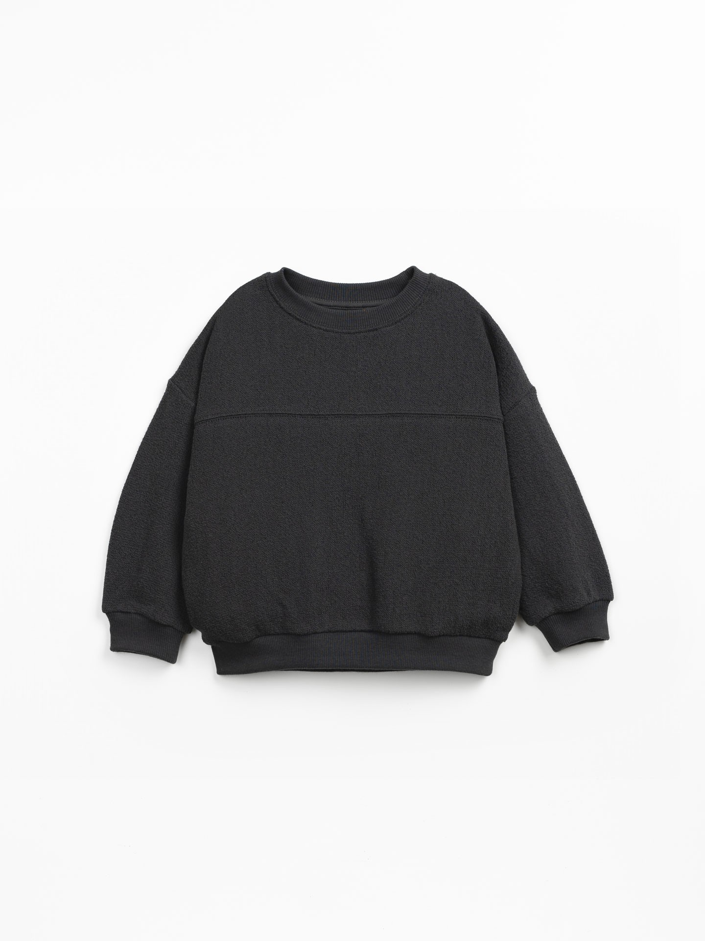 Felpa in maglia di cotone rigenerativo e riciclato