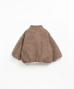 Pile sweatshirt in organic cotton