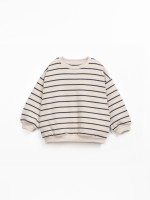 Maglione a righe con polsini