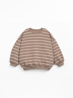 Maglione a righe con polsini