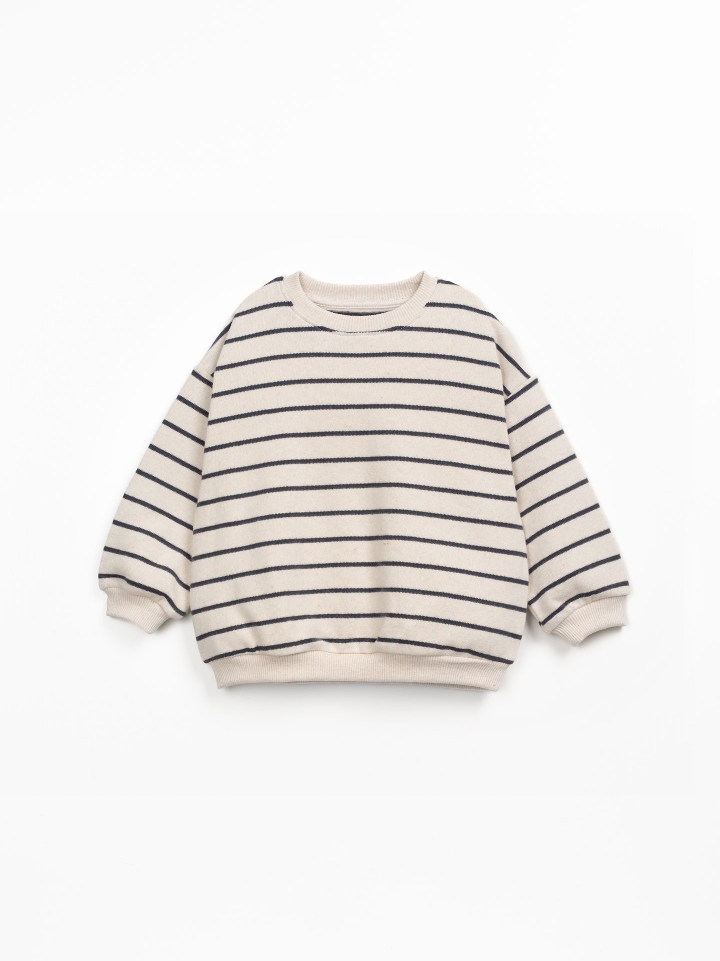 Maglione a righe con polsini