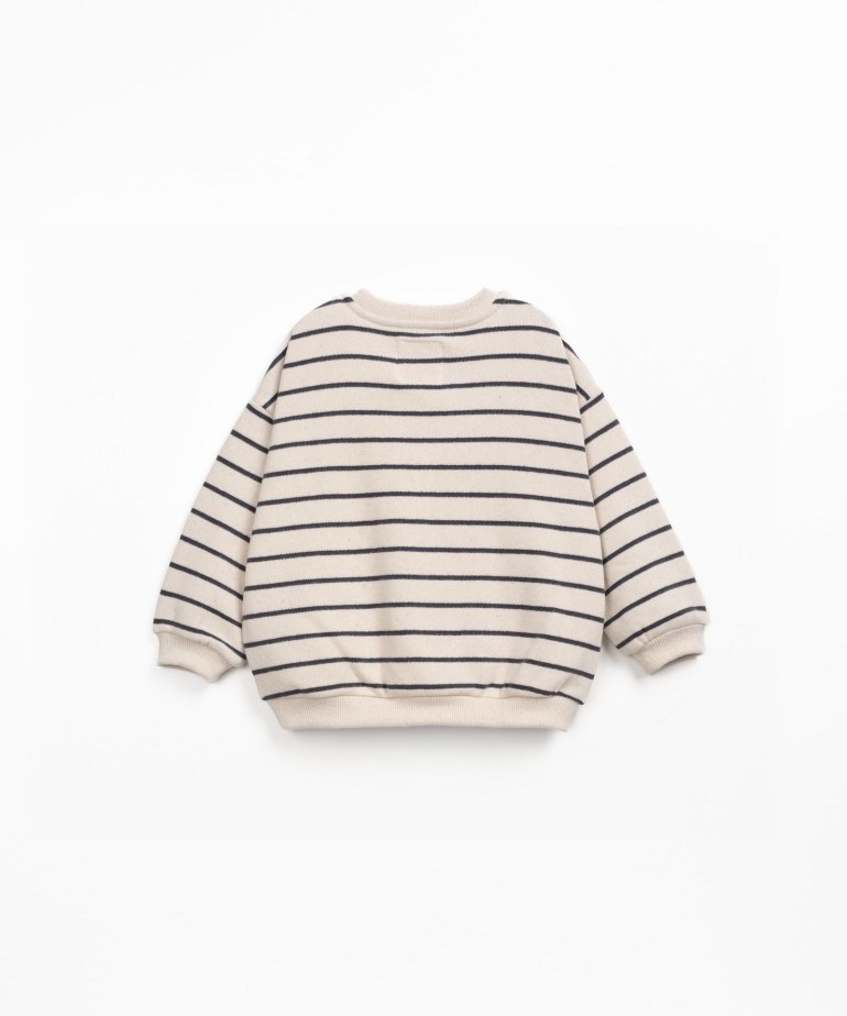 Pull ray en maille avec poignets