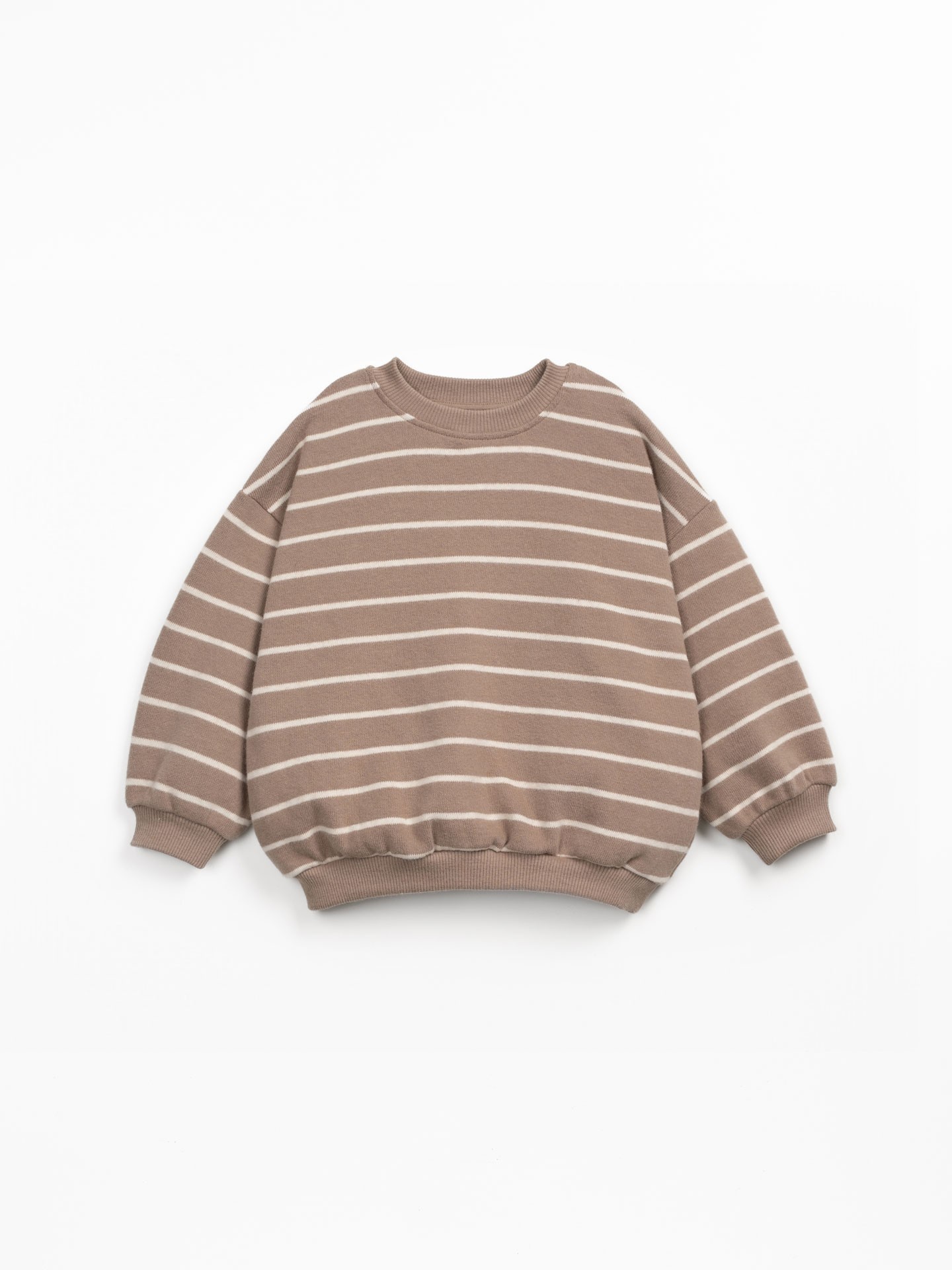 Maglione a righe con polsini