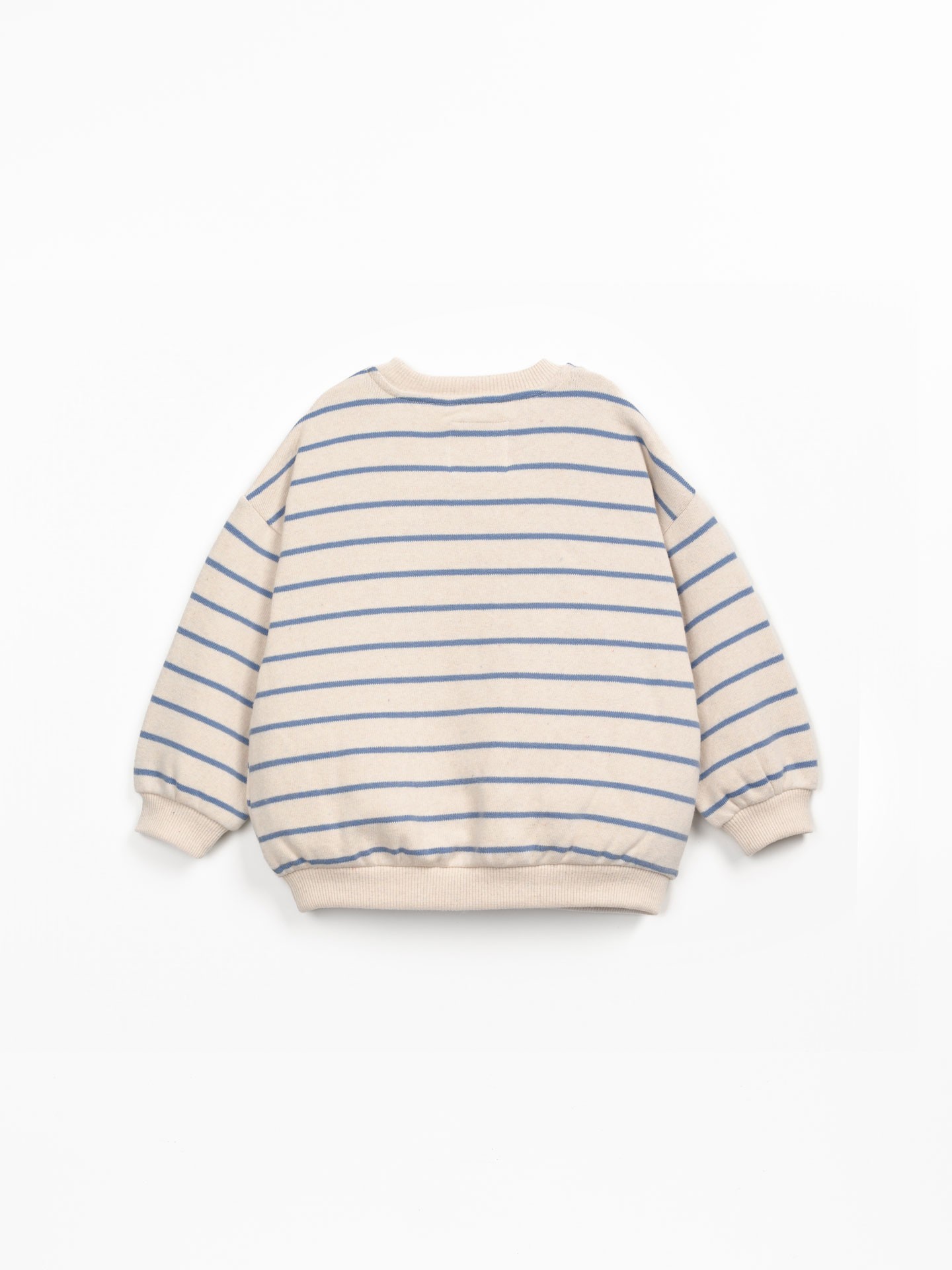 Maglione a righe in maglia con polsini