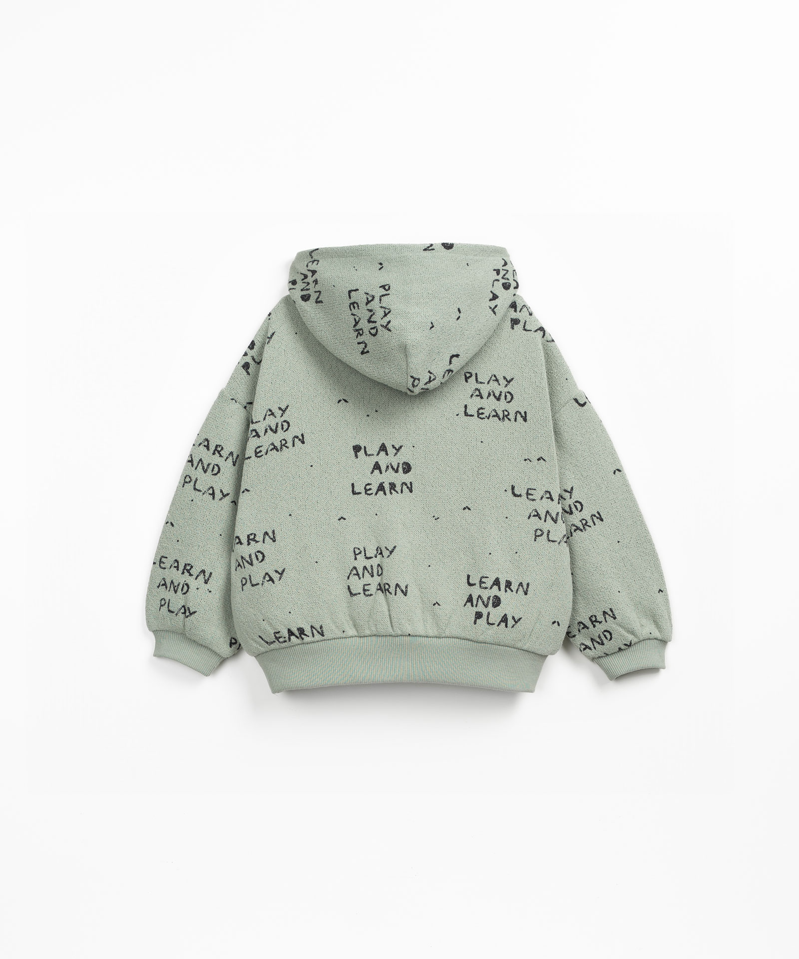 Sweatshirt with hood and brushed interior