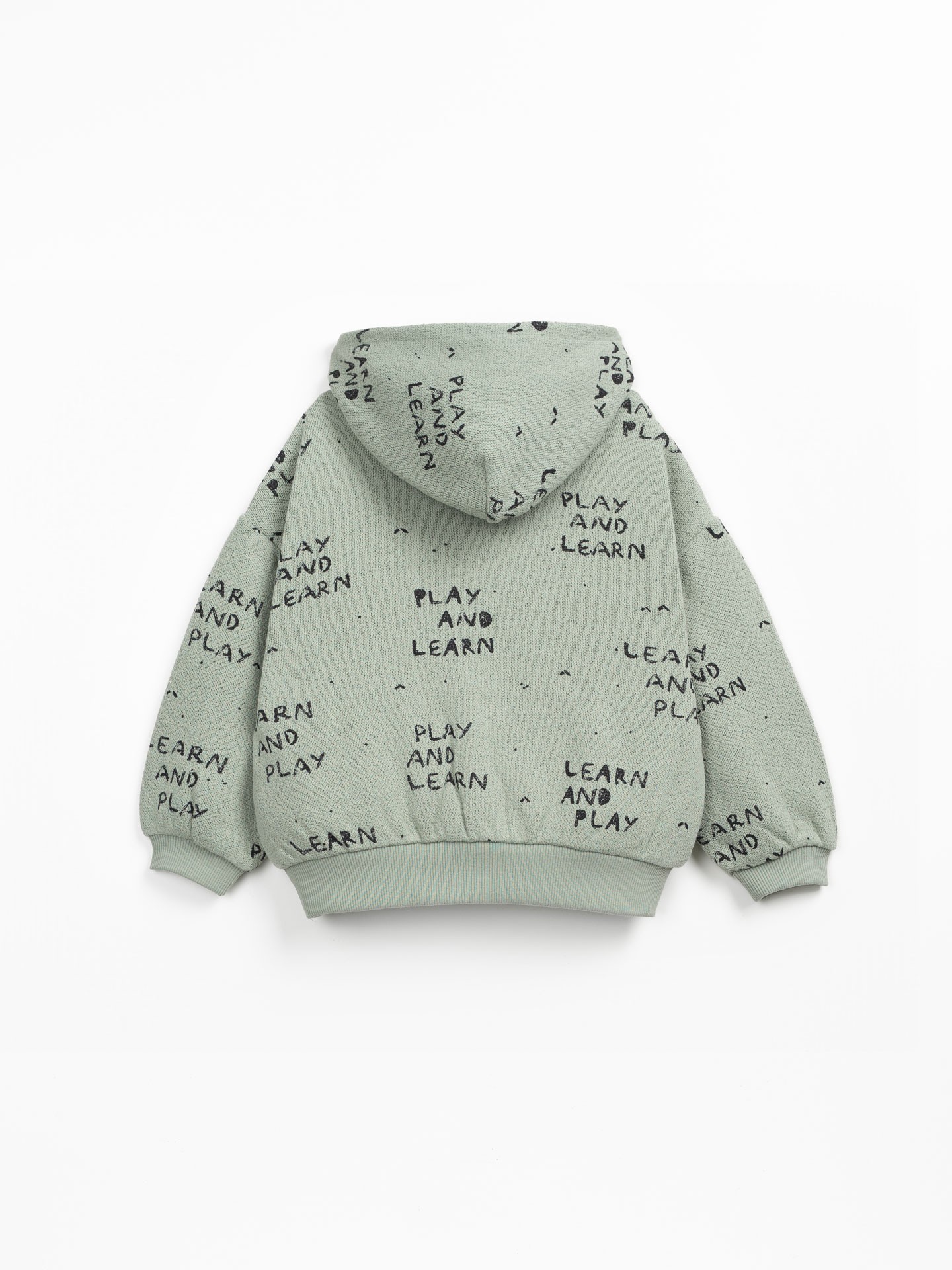 Felpa con cappuccio e interno garzato