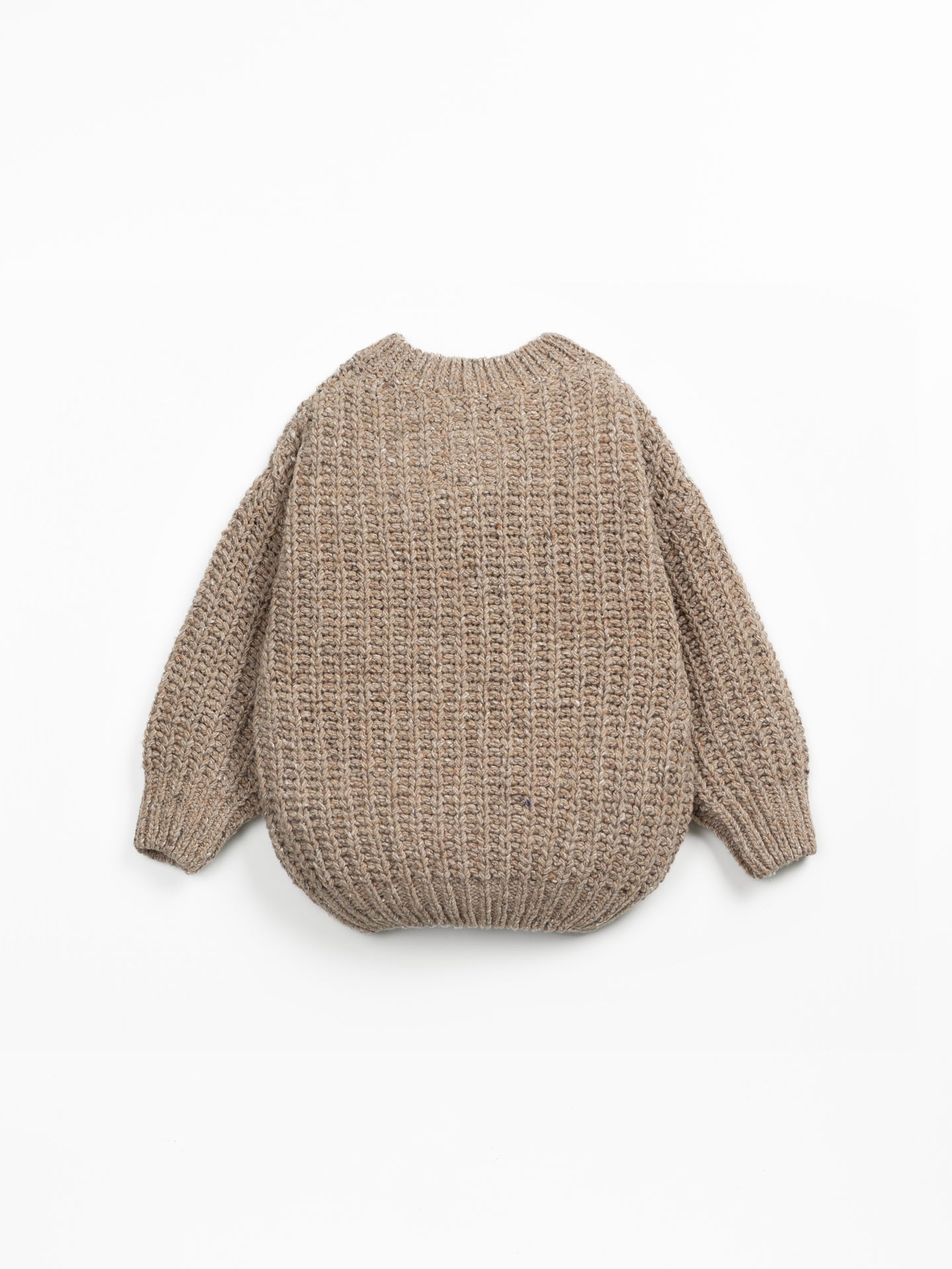 Pull en maille mélangée laine recyclée, laine et viscose