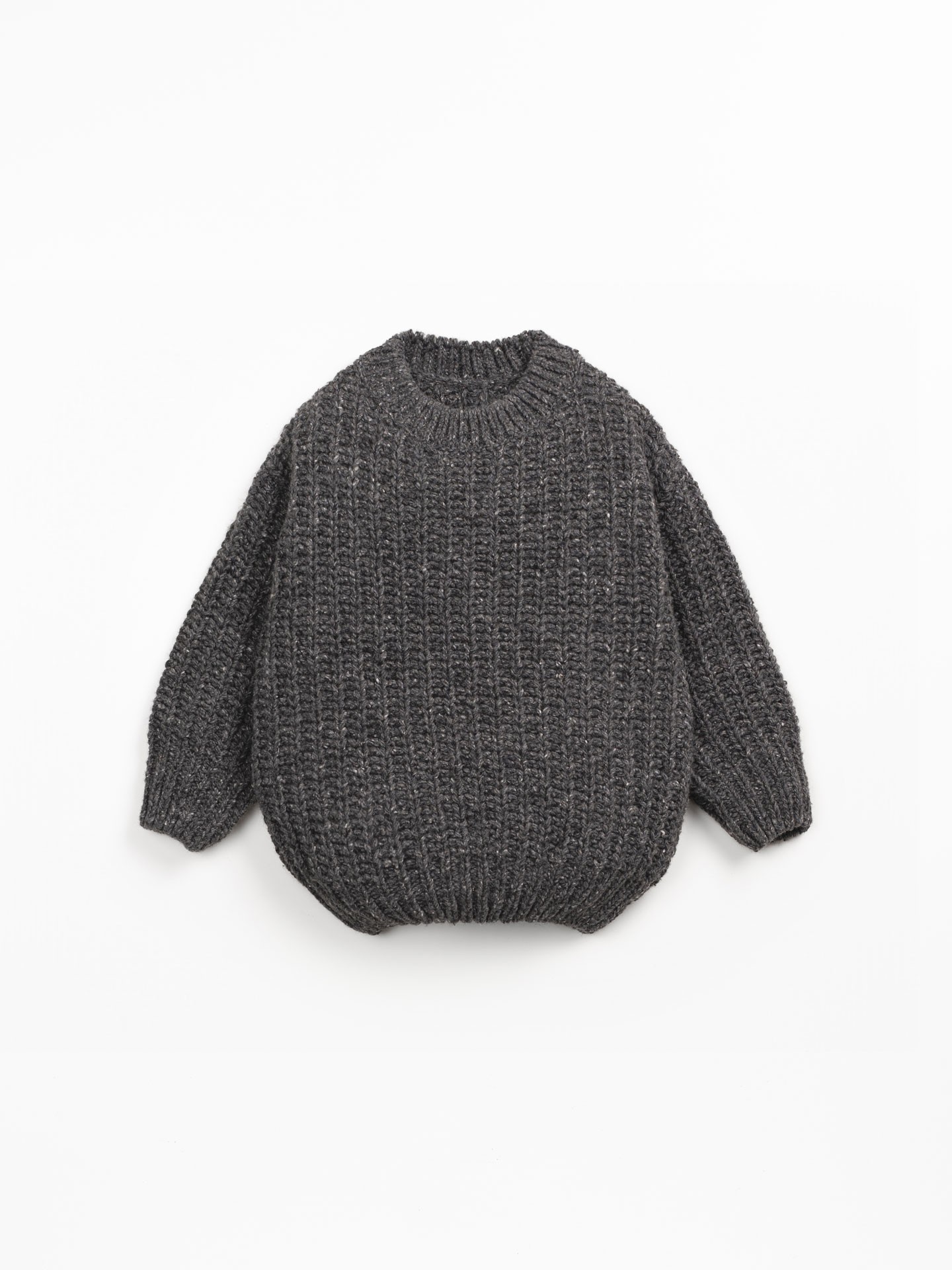 Pull en maille tricotée avec mélange de laine recyclée, laine et viscose