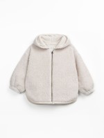 Jacket with jersey lining in a blend of organic cotton and recycled cotton