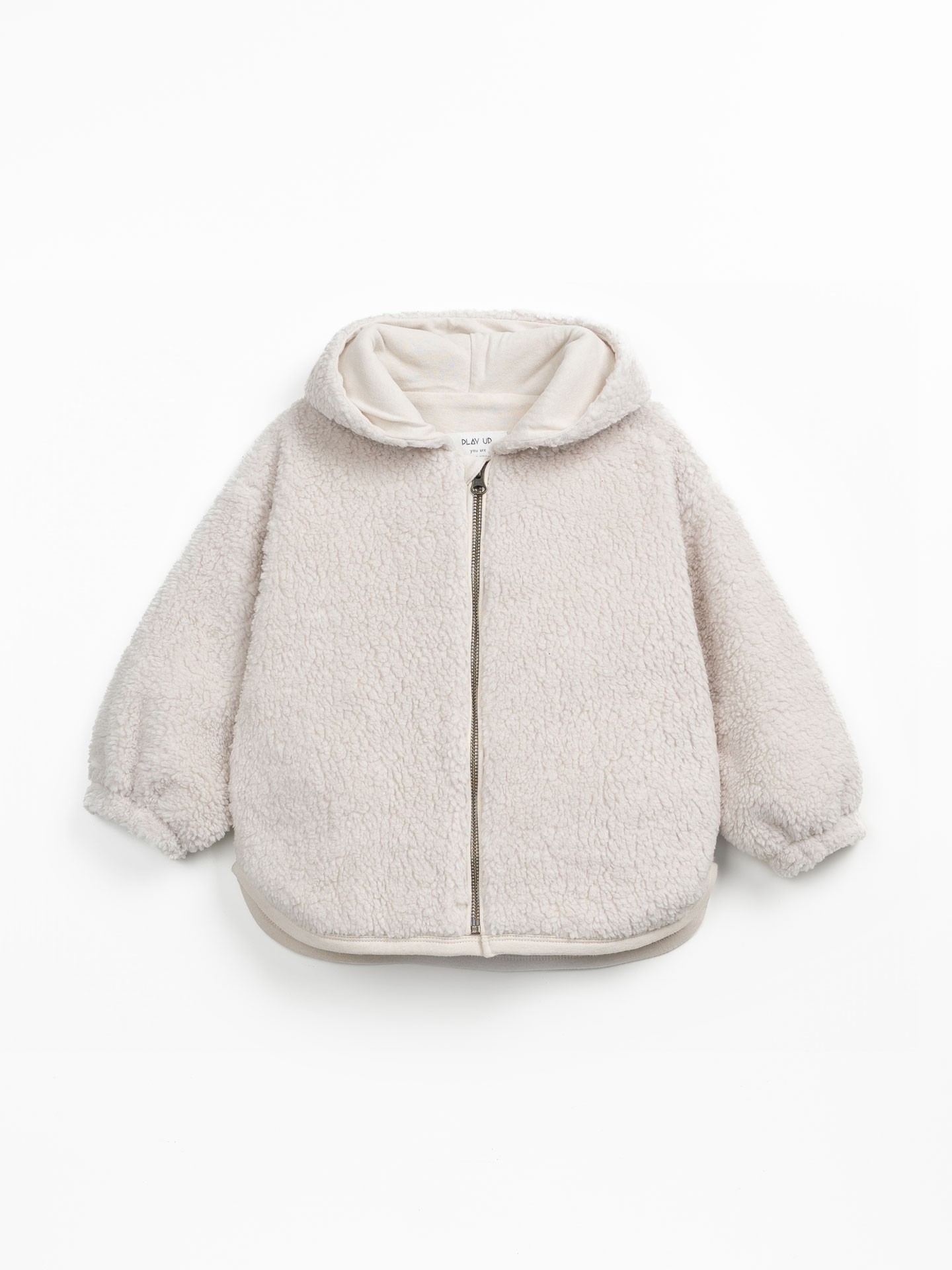 Jacket with jersey lining in a blend of organic cotton and recycled cotton