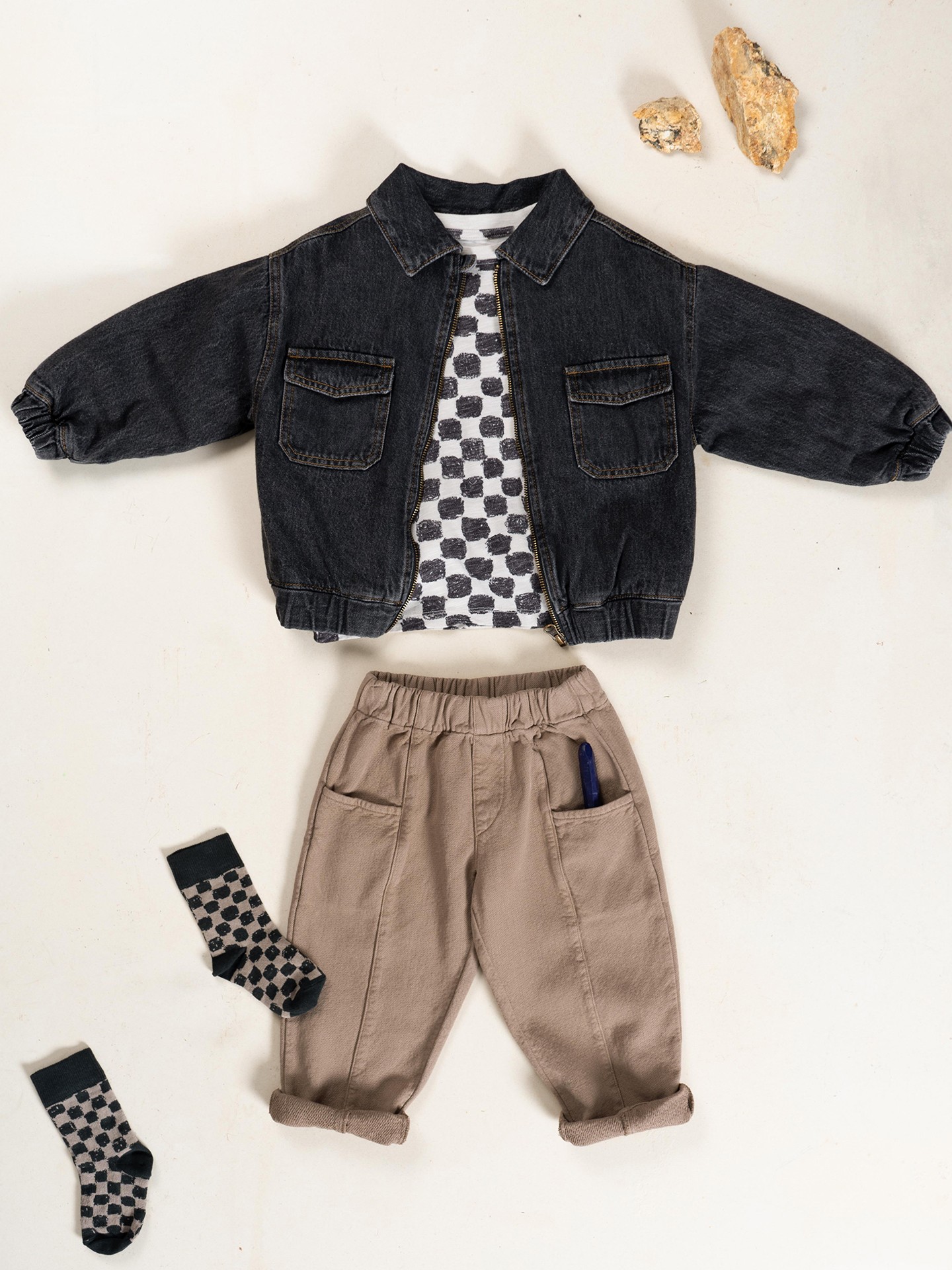 Veste en jean en coton