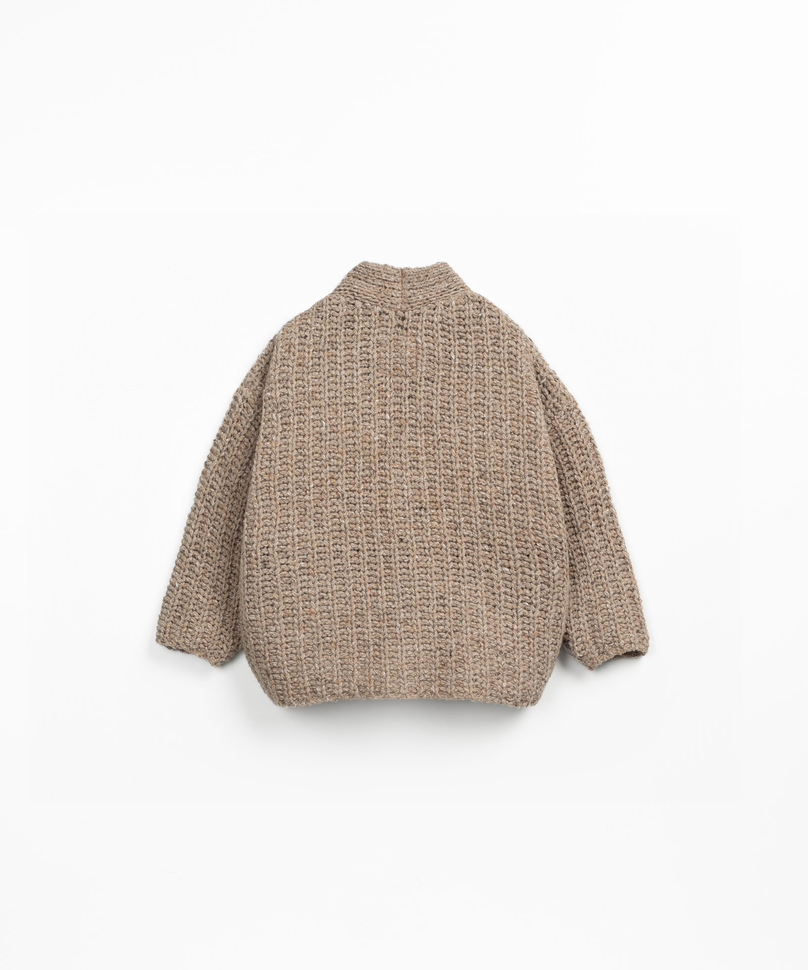 Knitted wool blend jacket