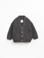 Knitted wool blend cardigan
