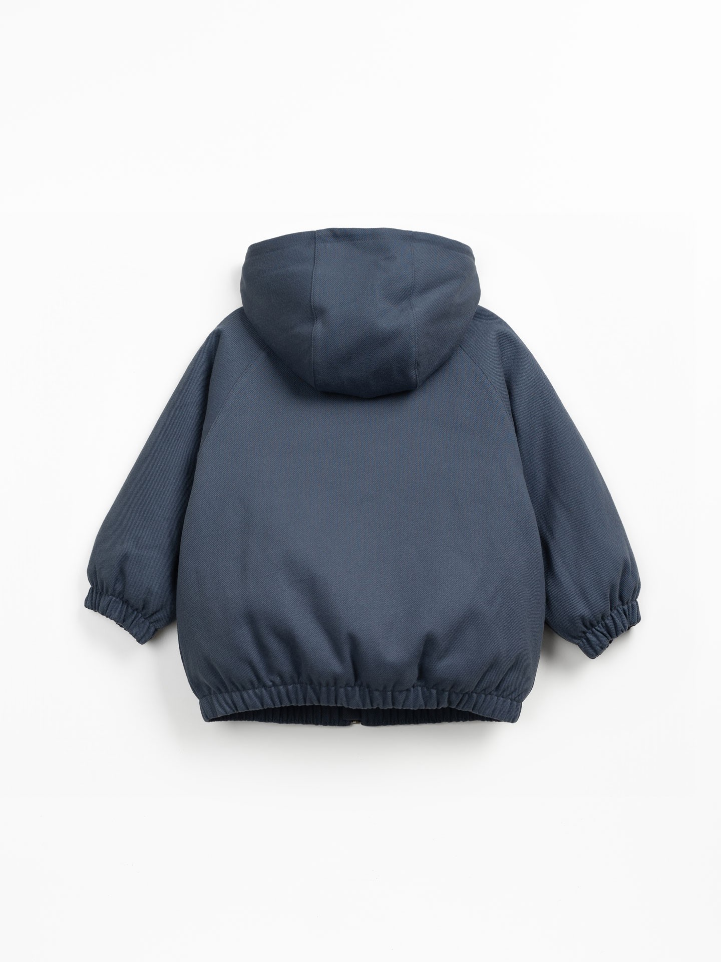 Jacket with fur lining in organic cotton