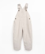 Corduroy jumpsuit with recycled fibers