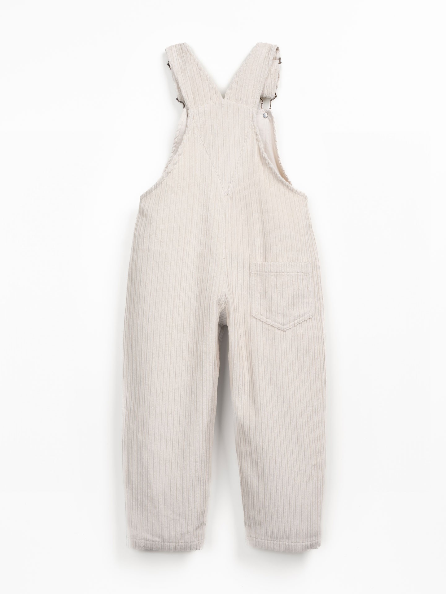 Corduroy jumpsuit with adjustable straps